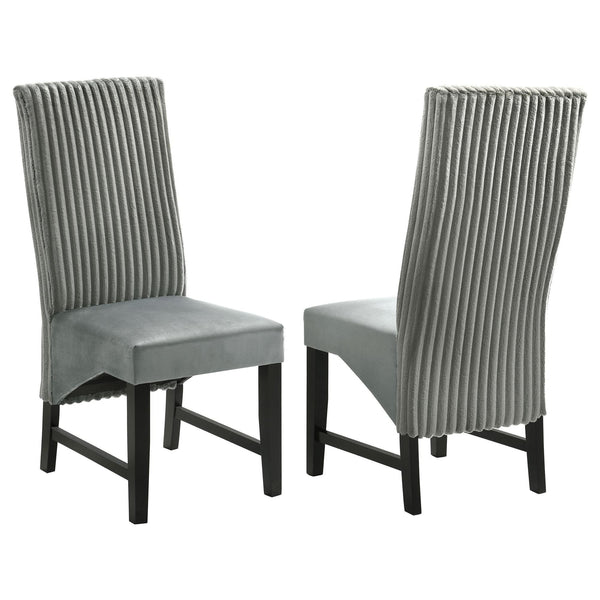 Barrand Upholstered Dining Side Chair Gray (Set of 2)