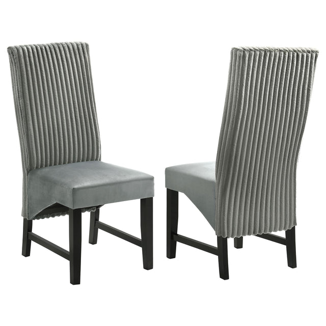 Barrand Upholstered Dining Side Chair Gray (Set of 2)