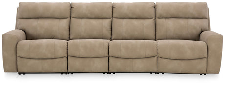 Next-Gen Durapella Sand 4-Piece Power Reclining Sectional