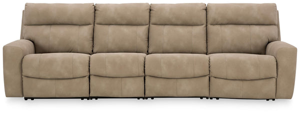 Next-Gen Durapella Sand 4-Piece Power Reclining Sectional