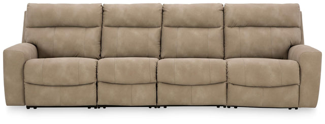 Next-Gen Durapella Sand 4-Piece Power Reclining Sectional
