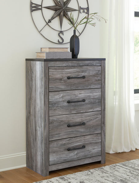 Bronyan Dark Gray Chest Of Drawers - Ella Furniture