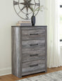 Bronyan Dark Gray Chest Of Drawers - Ella Furniture