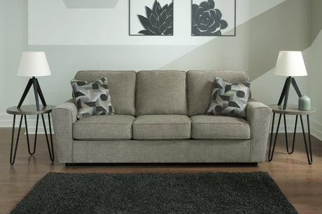 Cascilla Pewter Chenille Sofa - Ella Furniture