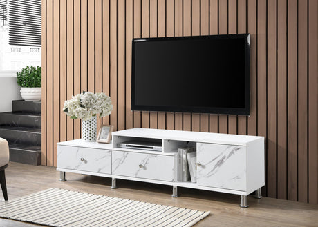 Tessa White TV Stand