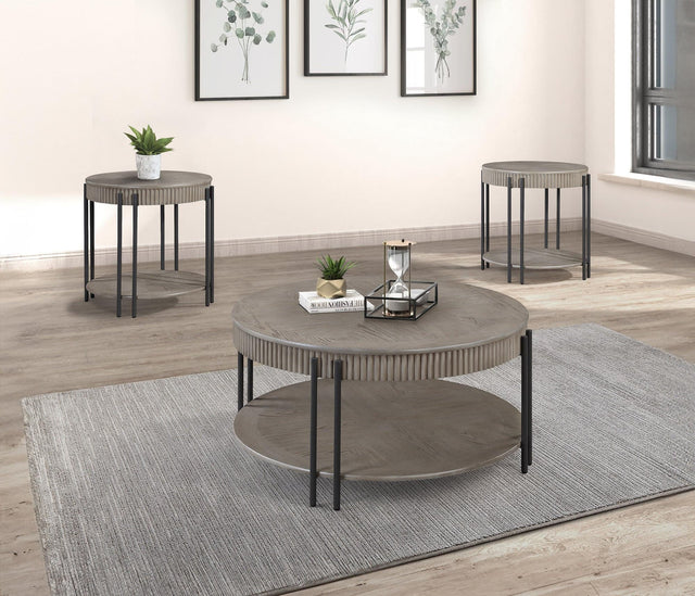 Providence Gray Coffee Table Set