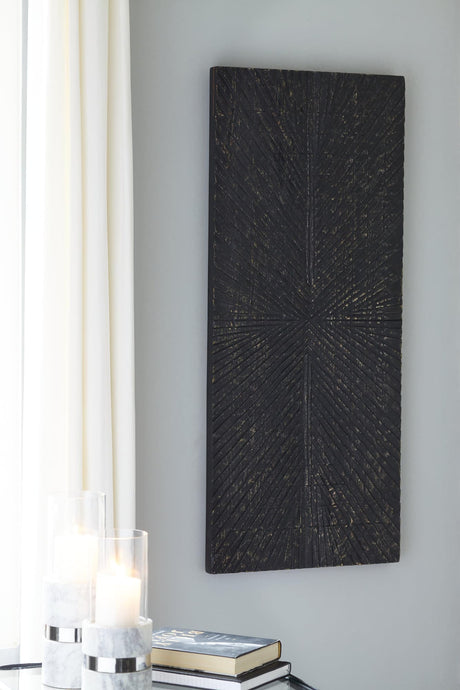 Lenora Antique Black Wall Decor - Ella Furniture