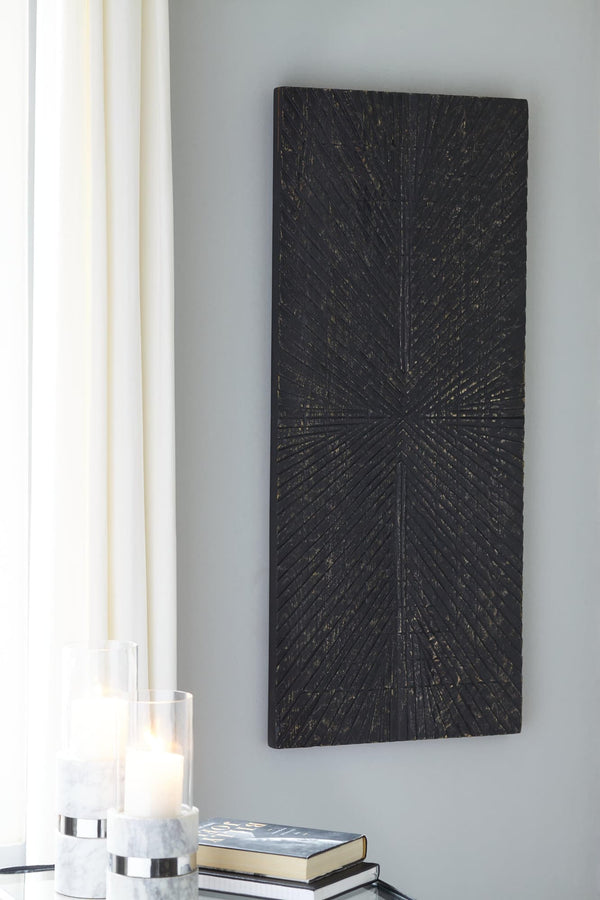 Lenora Antique Black Wall Decor - Ella Furniture