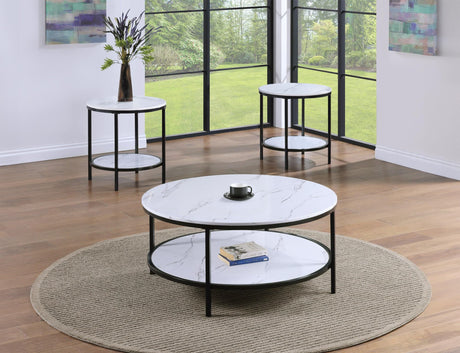 Valerie White Coffee Table Set