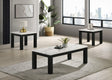 Ivy Black White Coffee Table Set