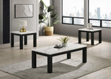Ivy Black White Coffee Table Set