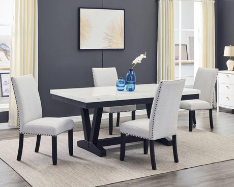 Vance Dove Gray Rectangular Dining Room Set