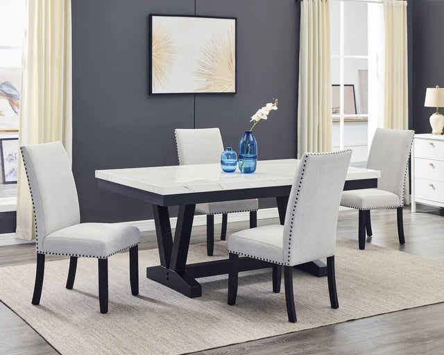 Vance Dove Gray Rectangular Dining Room Set