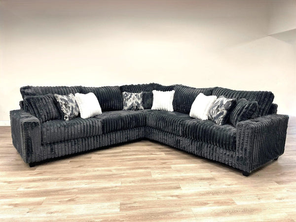 Saro Charcoal Oversized Sectional