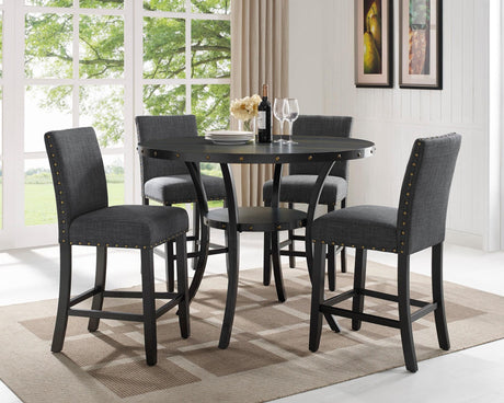 Wallace Melamine Round Counter Height Set