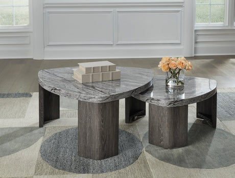 Till Gray Stacked Cocktail Table