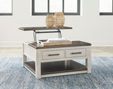 Taurus Beige Lift Top Cocktail Table