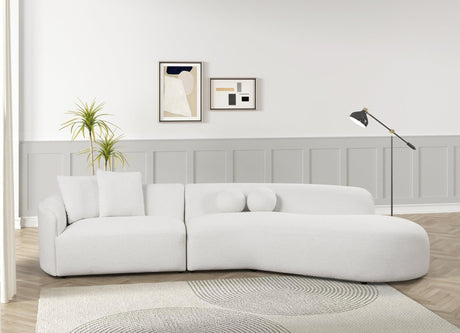 Mia Beige Boucle Sectional