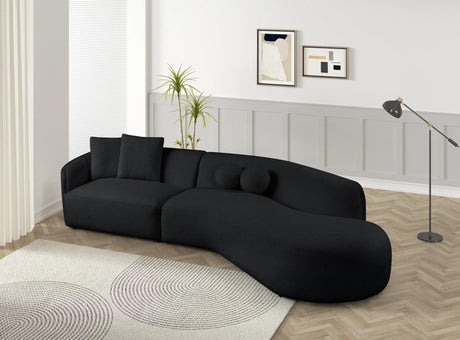 Mia Black Boucle Sectional