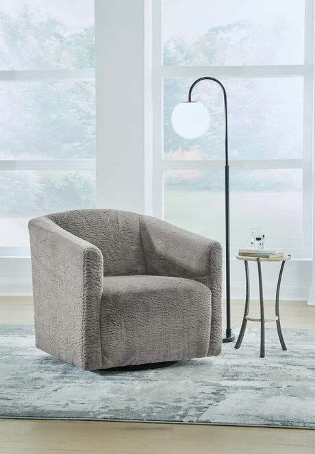 Bramner Charcoal Accent Chair - Ella Furniture