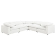 Raleigh 5-Piece Boucle Upholstered Modular Sectional Ivory