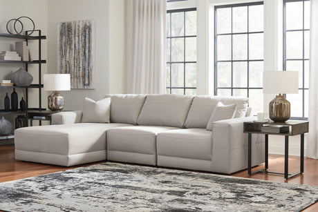 Next-gen Gaucho Gray 3-Piece Sectional Sofa With Chaise - Ella Furniture