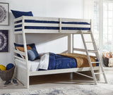 Robbinsdale Antique White Twin Over Full Bunk Bed - Ella Furniture