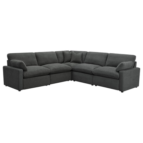 Collins 5-Piece Modular Power Reclining Sectional Dark Grey