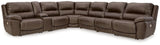 Dunleith Chocolate 7-Piece Power Reclining Sectional