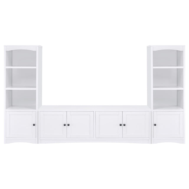 Laughlin 3-Piece Entertainment Center TV Stand White