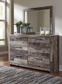 Derekson Multi Gray Dresser And Mirror - Ella Furniture