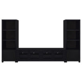 Jupiter 3-Piece Entertainment Center 79-inch TV Stand Black