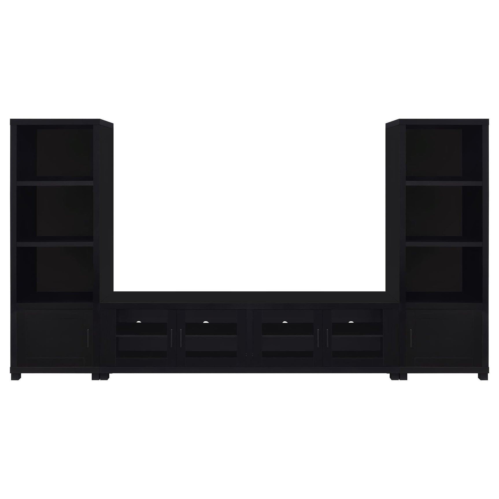 Jupiter 3-Piece Entertainment Center 79-inch TV Stand Black