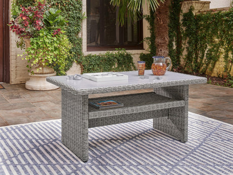 Naples Beach Light Gray Outdoor Multi-use Table - Ella Furniture