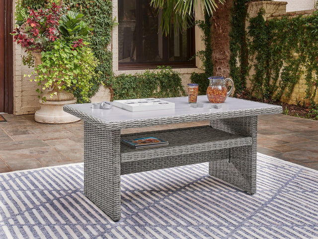Naples Beach Light Gray Outdoor Multi-use Table - Ella Furniture