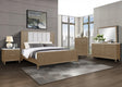 Kara Natural Upholstered Panel Queen Bed