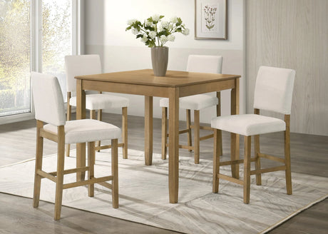 Winner Light Brown Pub Table + 4 Chairs