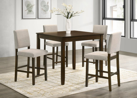 Winner Brown Pub Table + 4 Chairs