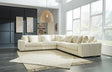 Lindyn Ivory 5-Piece Sectional - Ella Furniture