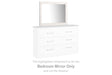 Gerridan White/Gray Bedroom Mirror - Ella Furniture