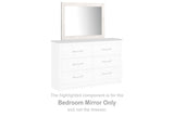 Gerridan White/Gray Bedroom Mirror - Ella Furniture