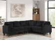 Logan Onyx Cords Reversible Sectional