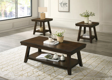 Brady Brown Coffee Table Set