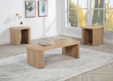 Ashton Light Brown Coffee Table Set