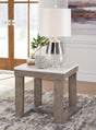 Loyaska Brown/ivory End Table - Ella Furniture