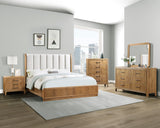 Westcott Natural Upholstered Panel Bedroom Set