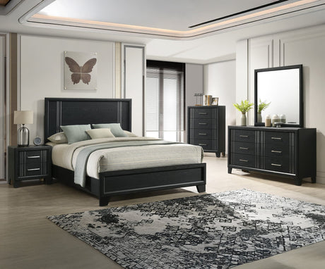 Charlie Charcoal Panel Bedroom Set
