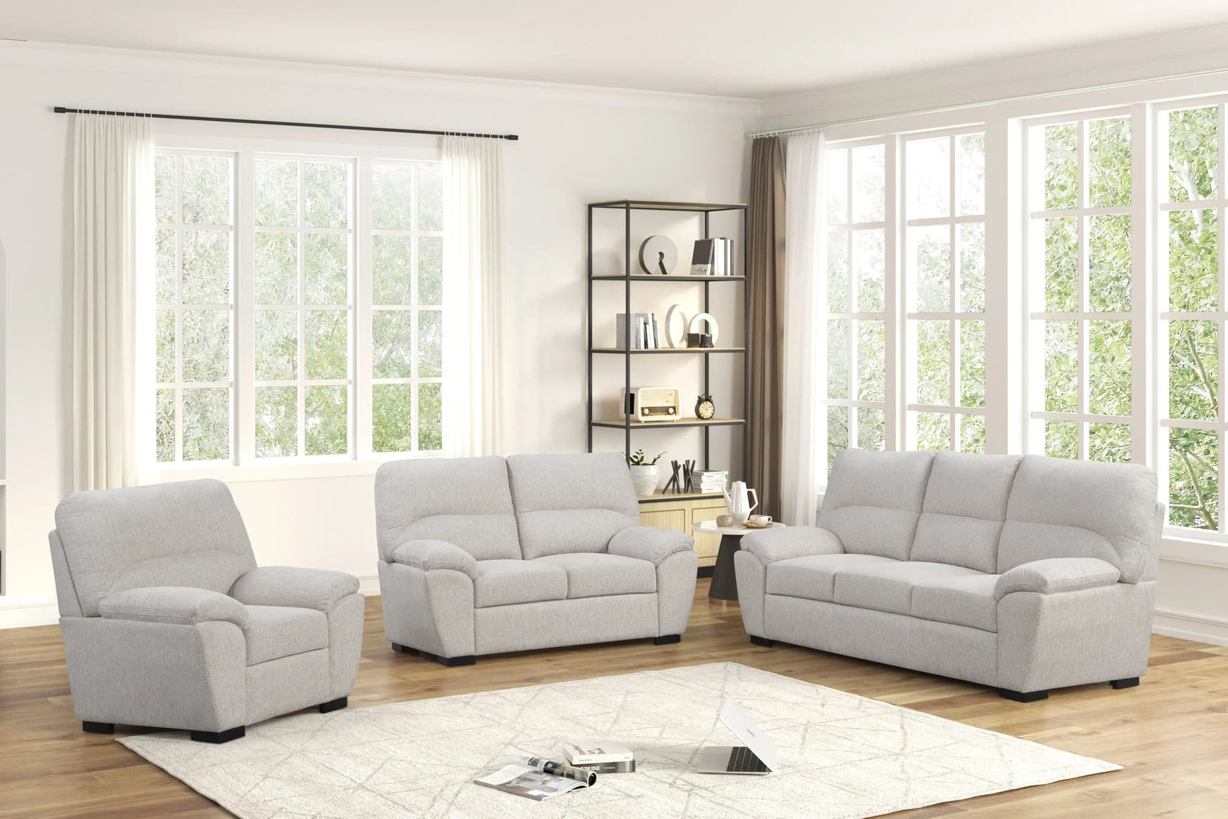 Tiffany Stone 3-Piece Living Room Set