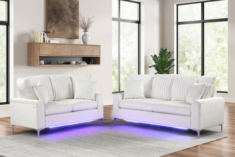 Celina Beige 2-Piece Sofa & Loveseat Set
