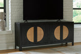 A4000575 Black Accent Cabinet 70"L